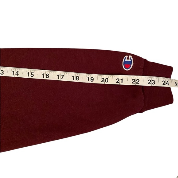 Vintage Harvard Champion Eco Authentic Terry Letter Maroon Sweatshirt Medium - Picture 11 of 13